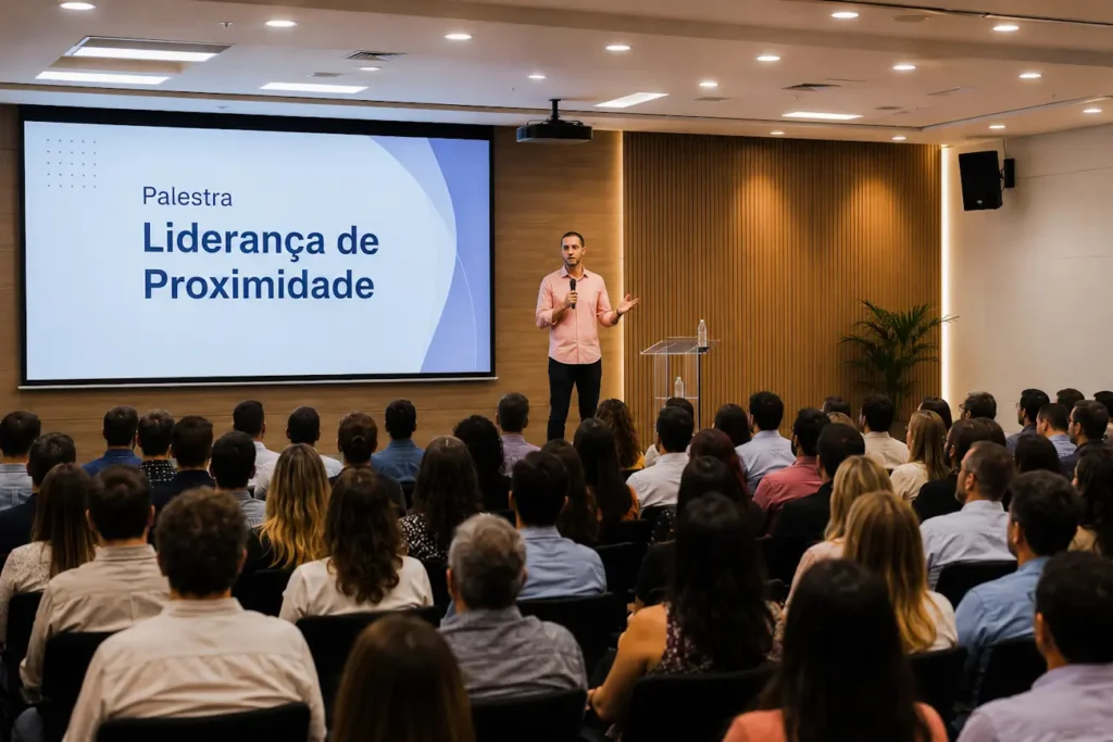 Palestra Liderança de Proximidade com o palestrante Fabricio Mellado